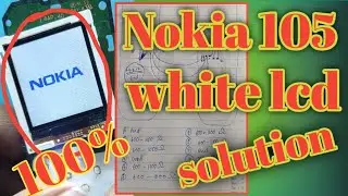 Nokia 105 white display solution//nokia rm-908 white display jumper solution//nokia white lcd way