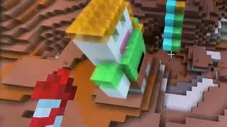 Minecraft Build Battle - Giant Alex VS Steve House