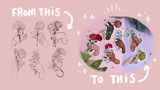 ✨How I Design Stickers, Pins, Charms etc.✨