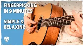 Relaxing Fingerpicking Tutorial for Guitar (Easy Travis Picking)