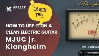 Free VST compressor tutorial: MJUC jr. Klanghelm. How to use this plugin on a clean electric guitar