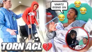 Recording My Little Brother on Anesthesia After His ACL Surgery 😂(FUNNY AF)
