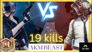 Angry gameplay of tdm (19 kills) AKM IS ON FIRE #pubgmobile #bgmi #pubg #gameplay