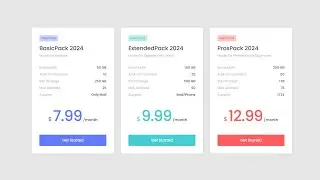 Pricing Table Design Using HTML and CSS And Bootstrap
