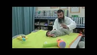 تدريب الزحف للابنة ريم مع اسامة مدبولي ,متلازمة داون Down Syndrome