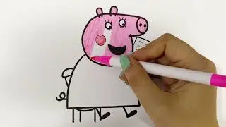 Peppa Pig Coloring #coloring #colors #coloringpages #art #peppapig #peppa #mummypig