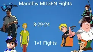 Marioftw MUGEN Fights (8-29-24) (4 1v1 Fights)