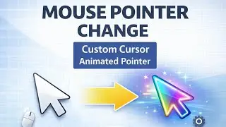 Make your mouse pointer stylish | Easy way to change the cursor in Windows by Manas Sir