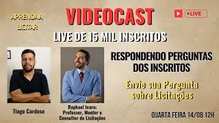 LIVE DE 15 MIL INSCRITOS - RESPONDENDO PERGUNTAS DOS INSCRITOS - Part.: Raphael Icaro