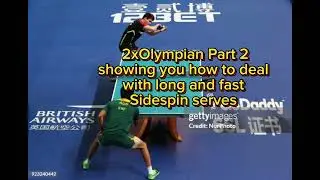 Olympian shows clients how to deal with Long Sidespin services part 2