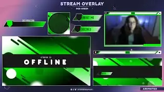 [ RGB Green ] FREE STREAM OVERLAY | ANIMATED VERSION AVAILABLE