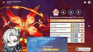 C0 Neuvillette Day 1 Specially Shaped Saurian Search Fearless| Genshin Impact