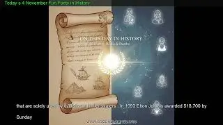 4 November Fun Facts in History