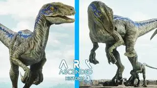 BLUE Y BETA! ENCUENTRO a la DINOSAURIO MAS FAMOSA y nace su hija  en ARK Ascended Historia