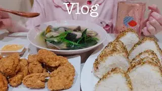 VLOG 🍙 Simple Recipes for Leftover Rice 🍤 Hearty Meals: Clam Soup, Ramen, Sushi, Kimbap 🦪