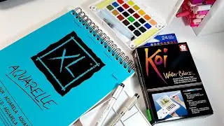 Dibujando con acuarelas Sakura Koi + vlog