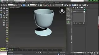 3D's Max Основы моделирования, для начинающих, фужер