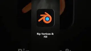 Rip Vertices and Fill in Blender 🔥 | Quick Modeling Tip