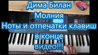 Дима Билан Молния (Ноты в конце видео!!!)