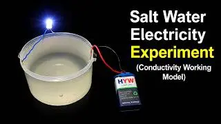 salt water and electricity experiment on conductivity working model | DIY pandit