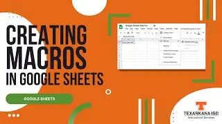 Macros in Google Sheets