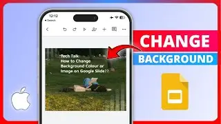 How to Change Background on Google Slides on iPhone