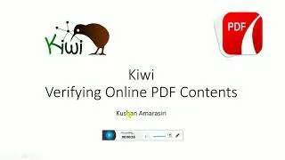 Kiwi verifying Online PDF Content