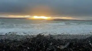 Holy Island | Lindisfarne | stormy windy sunset in a spectacular special landscape
