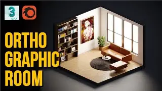 How to make an Orthographic Room in 3ds Max | 3ds Max Tutorial | Eris Graphic #orthographic