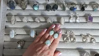 КРАСОТА В СЕРЕБРЕ : ЛУННЫЕ КАМНИ ( ЛАБРАДОР , АДУЛЯР ) + ЛАРИМАР, ГОРНЫЙ ХРУСТАЛЬ, ГОЛУБОЙ ОПАЛ...