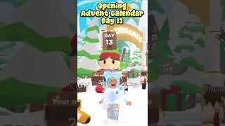 Opening Advent Calender Day 13 #roblox #adoptme #youtubeshorts #shorts