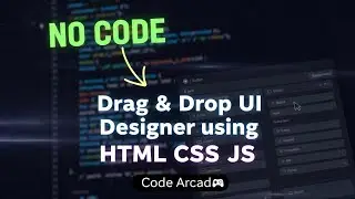 Drag & Drop UI Designer 🔥 | HTML CSS JS | Inspired by .NET 💻