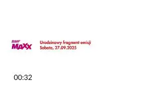 RMF MAXX - Urodzinowy fragment emisji (27.09.2025)