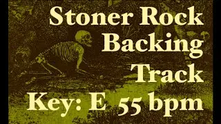 Stoner Rock Backing Track in E (55 Bpm)