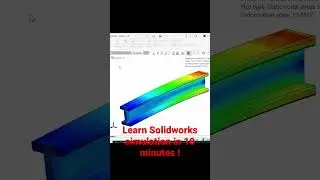 Check out my 10 minute essential tutorial on solidworks simulation 