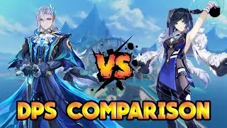 C0 Neuvillette VS C0 Yelan DPS Comparison || Genshin Impact 4.1