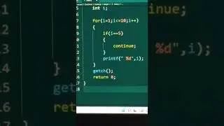 continue statement in C Programming 🟣☀️🟣
