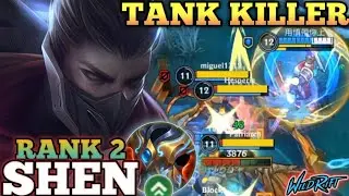 SHEN PERFECT COMEBACK! ANNOYING TANK DAMAGE META BUILD - TOP 2 GLOBAL SHEN BY 用慎帶你上 - WILD RIFT