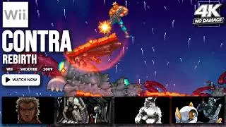 [NO DAMAGE] Contra ReBirth | WII LONGPLAY | FULL GAME | 4K