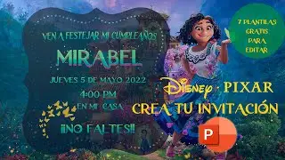 CREA INVITACIONES DE DISNEY ENCANTO EN MENOS DE 5 MINUTOS l SOYNATALYCM
