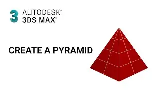 Autodesk 3DS MAX Tutorial - create a pyramid / Change a pyramid colour / Change a pyramid width,