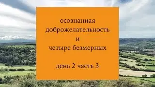 Осознанная доброжелательность и четыре безмерных (2 - 3)