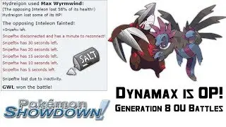 Player rage quits by Dynamax! (OP?) Pokémon Showdown Generation 8 OU Battles
