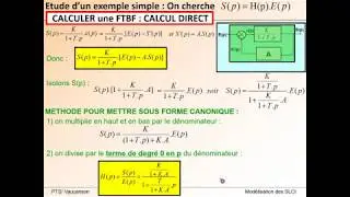Calculer une fonction de transfert en boucle fermée