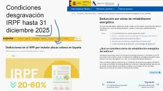 Desgravar en el IRPF la instalación fotovoltaica- Renta y paneles. Certificado energético.