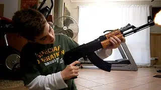 I shoot an AK47 gun