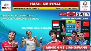 Hasil Thailand Open 2023 Hari Ini Babak Semifinal -- AN SE YOUNG Menang -- 2 Wakil Korea Ke FINAL