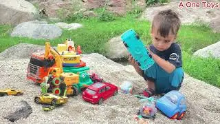Lost in Toyland: Watch a Kid's Cute Battle with His New Toys!.🚒 #toys #cars #kids #kidstoys