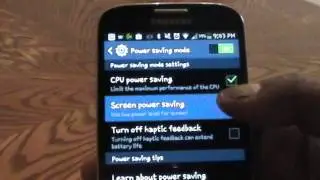 Adjust Power Saving Mode on Samsung Galaxy S4