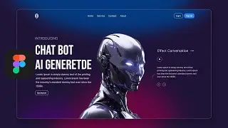 How to Make Chat Bot Ai Generated UI Design | Visual Design | Figma Turorial
